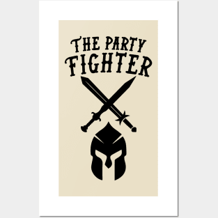 Fighter Dungeons and Dragons Team Party Posters and Art